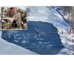 Молодой охотник погиб, спасая свою собаку, провалившуюся под лед