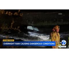 Шторм обрушил на Южную Калифорнию ливни и сильный ветер